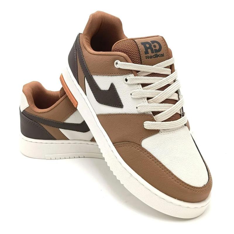 Tênis Redikal RKT543-01 - Caramelo/Off White/Café - Outros Moda